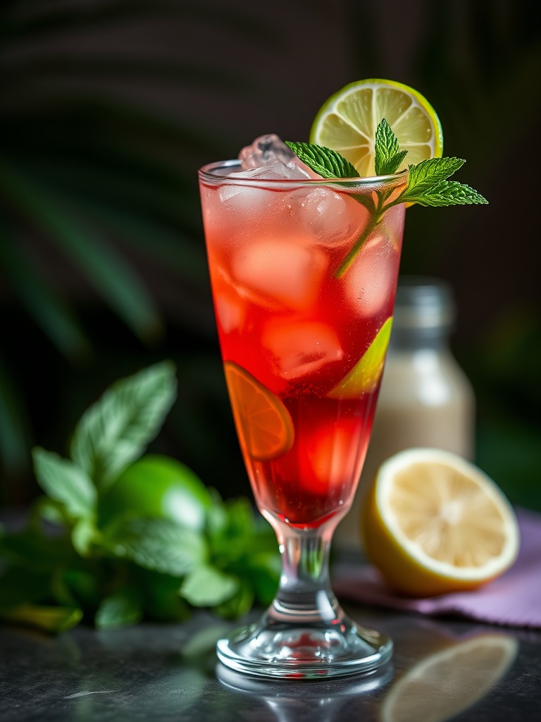 Coquetéis Cubanos: A História do Santiago Cooler e Mais 2 Coquetel cubano Santiago Cooler com limão e hortelã